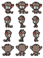 Toast walk sprites