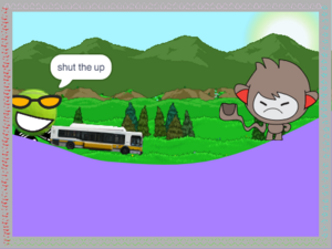 Ian and Toast awaiting the bus.png